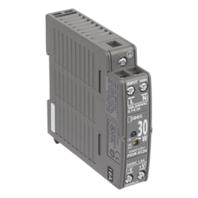 Fuente de Alimentación Conmutada / 24 VDC 30 W / Entrada Universal 100-240 VCA / Riel DIN 22.5 mm / Protección Sobrecorriente