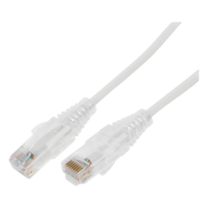 Cable de Parcheo Slim UTP / Cat6A / 28 AWG / 0.5 m (1.64 ft) / Blanco
