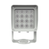 Lampara IR de Luz Continua / 16 Lámparas LED / Distancia Efectiva 16 a 25 metros / Cobertura 40° / Exterior IP66