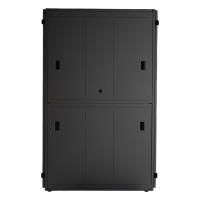 Gabinete para Centro de Datos / 48 UR / 800 mm Ancho x 1070 mm Profundidad / Puertas Perforadas 80% / Carga Estática 1588 kg / Acero Epoxi Negro - Image 3