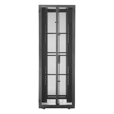 Gabinete para Centro de Datos / 48 UR / 800 mm Ancho x 1070 mm Profundidad / Puertas Perforadas 80% / Carga Estática 1588 kg / Acero Epoxi Negro - Image 4