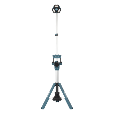 Lámpara de Torre Inalámbrica / 3000 Lúmenes / 3 Cabezales Multidireccionales / Altura 2.2 m (7.2 ft) / IP55 / Batería 18V