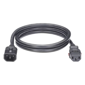Cable de Alimentación con Bloqueo de Seguridad / IEC C13 a C14 / 1.8 m (5.9 ft) / Certificado UL, CE, EAC