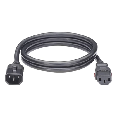 Cable de Alimentación con Bloqueo de Seguridad / IEC C13 a C14 / 1.8 m (5.9 ft) / Certificado UL, CE, EAC