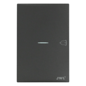 Placa de Policarbonato con Botón de Timbre / 127V~ 60Hz / 10A / Diseño Minimalista