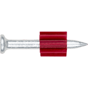 Clavo estándar con arandela de goma / Diámetro de 3.8 mm x 1" / Caja con 100 piezas /