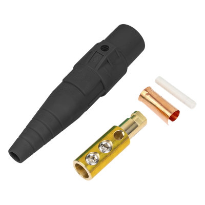 Conector Camlock Macho / 400 Amperes / AC 600V / Sección Cable 50-95 mm² / Abrazadera Compresión / Plástico Ingeniería / Varios Colores