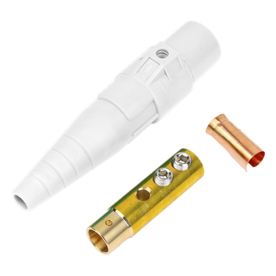 Conector Camlock / 400 A / Hembra / 600V AC / 50-95 mm² / Blanco