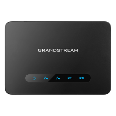 Adaptador de Teléfono Analógico ATA / 2 Puertos FXS / Router NAT Gigabit / Cifrado AES / Calidad de Voz HD / Fax T.38