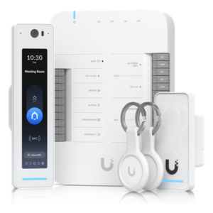 Kit de Control de Acceso / 1 Puerta / 6,000 Usuarios / IP55 / PoE++ / 5 Puertos Gigabit