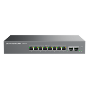 Switch L2 Lite Administrable de 10 Puertos / 8 Puertos Ethernet 2.5 Gbps / 2 Puertos SFP+ 10 Gbps / PoE+ 802.3af/at / VLAN 802.1Q / QoS / IGMP Snooping / Montaje Escritorio, Pared o Rack 19" (0.48 m)