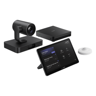 Sistema de Videoconferencia / Microsoft Teams Rooms / Intel Ultra 5 con NPU / Cámara Dual 4K / Zoom Óptico 20x / Panel Táctil 11.6" / Compartir Inalámbrico 1080p