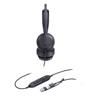 Diadema Alámbrica / Monoauricular / Audio HD 20 Hz-20 kHz / USB-C con Adaptador USB-A / Cancelación de Ruido con IA / Altavoz 35 mm con EQ Dinámico - Image 3