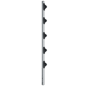 Poste de Paso / Tubo de Acero Galvanizado / Diámetro 1" / Longitud 120 cm / 5 Aisladores / Sin Pintar / Peso 0.9 KG