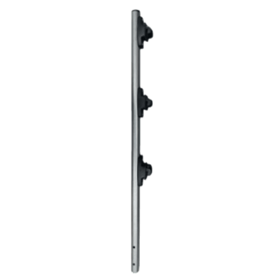 Poste de Paso / Tubo de Acero Galvanizado / Diámetro 1" / Longitud 75 cm / 3 Aisladores / Sin Pintar / Peso 0.5 KG