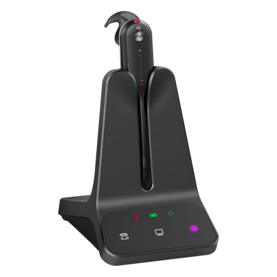 Auricular DECT Inalámbrico / Alcance 185 m (607 ft) / Certificación Teams / Cancelación de Ruido Acoustic Shield / Multi-Dispositivo / 8 Horas Conversación