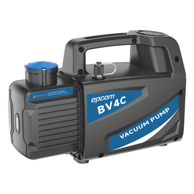 Bomba de Vacío / Vacío Final 150 Micrones / Caudal 4 CFM (114 L/min) / Potencia 1/4 HP / Doble Voltaje 110V/230V / Puerto 1/4 SAE