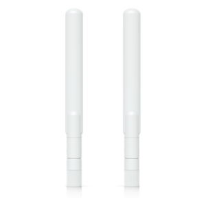 Par de Antenas Omnidireccionales / Doble Banda / 2.4 GHz 3 dBi / 5 GHz 4 dBi / IPX6 / 6.1 x 0.6 x 0.6 pulgadas