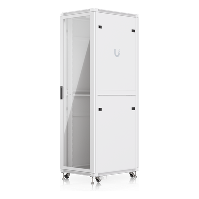 Gabinete Rack de Piso / 42U / 600 x 800 mm (23.6 x 31.5') / Capacidad 800 kg (1,763.7 lb) / Puerta Vidrio Templado / Ventiladores Integrados