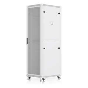 Gabinete Rack de Piso / 42U / 600 × 800 mm (23.6 x 31.5') / Carga 800 kg (1,763.7 lb) / Puerta Perforada / Ventiladores Integrados / Ruedas con Seguro