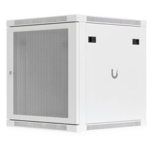 Gabinete Rack 12U / Montaje en Pared / 598 x 600 mm / Puerta Perforada / 4 Postes / 80 kg Capacidad / 23.5 x 23.6 x 25.2 pies