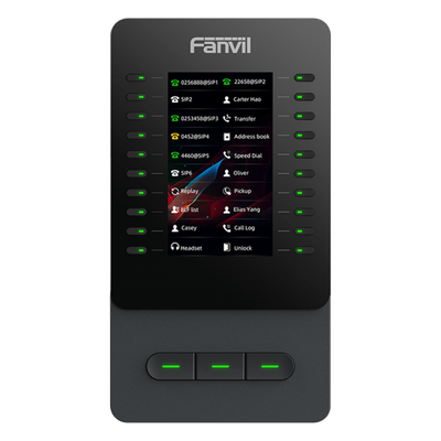 Módulo de Expansión IP / Pantalla Color 4.3 Pulgadas / 60 Teclas DSS Programables / USB Tipo-C / Cascada hasta 4 Unidades / Soporte Ajustable 40° y 45° - Image 2
