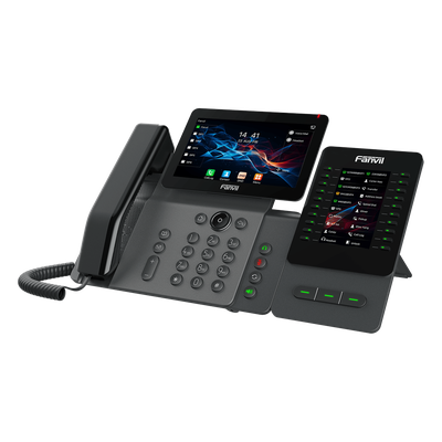 Módulo de Expansión IP / Pantalla Color 4.3 Pulgadas / 60 Teclas DSS Programables / USB Tipo-C / Cascada hasta 4 Unidades / Soporte Ajustable 40° y 45° - Image 4