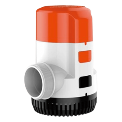 Bomba Sumergible Eléctrica Marina / 12V DC / 3700 GPH (14,000 LPH) / No Automática / Protección Anti-Aire / Puertos Rectos o 90° / Sellos Herméticos Marinos