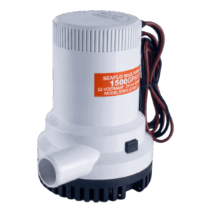 Bomba de Achique Sumergible / 1,500 GPH (5,678 LPH) / 12V CD / No Automática / Filtro Extraíble / Bajo Consumo