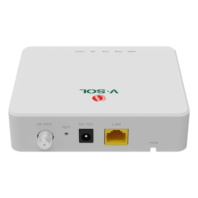 ONU Bridge / Dual GPON-EPON / 1x SC/APC PON / 1x LAN Gigabit / 1x CATV / Triple Play / 130x100x30 mm (5.1x3.9x1.2 in)