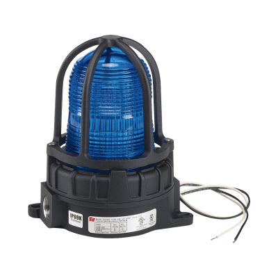 Luz de advertencia LED / Ubicaciones peligrosas / Montaje superficie / 120-240Vca / IP66 / Azul