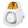 Sirena con Luz Estroboscópica Autónoma / 115 dB / IP65 / Audio MP3-WAV / Megafonía 20 W / 12 VCD