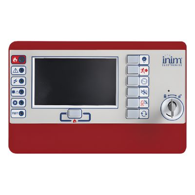 Teclado Remoto Repetidor / Red HorNet+ RS485 / Alimentación 19-30 VCC / Visualización Personalizable / Certificación EN 54 / Diseño Compacto 210x132x32 mm
