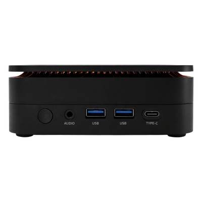 Mini PC / AMD Ryzen 7 7735HS 8 Núcleos / 16 GB DDR5 / 512 GB SSD NVMe / Wi-Fi 6 / Ethernet 2.5G / HDMI 2.0 + DisplayPort / 128 mm × 128 mm × 42 mm (5.0 in × 5.0 in × 1.7 in)