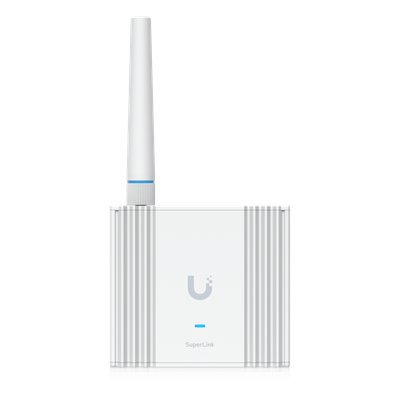Gateway Inalámbrico / SuperLink 2 km (1.2 mi) / 96 Clientes / Bluetooth 5.2 / PoE o USB-C / Montaje Pared o Riel DIN