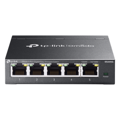 Switch Gestionado SDN / 5 Puertos Gigabit / 10 Gbps Capacidad Switching / 7.4 Mpps Forwarding Rate / Fanless / VLAN 802.1Q / QoS 8 Colas