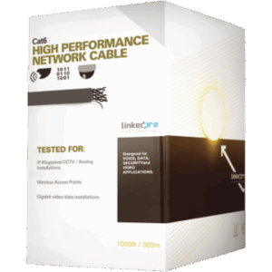 Cable UTP Cat6+ / Calibre 23 / Doble Chaqueta Gel / Exterior 305 m (1000 ft) / Resistente UV / Gigabit Ethernet / ETL y UL