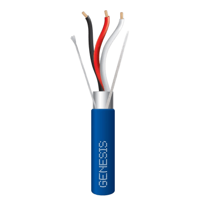 Cable Multiconductor Blindado / 3 x 18 AWG / 305 m (1000 ft) / Plenum CMP CL3P FPLP / Azul