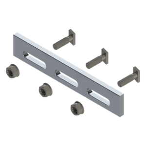 Soporte Inclinado Solar / Aluminio Serie 6000 / Ajustable / Compatible N Rail 4.72 / 135 g / Acero Inoxidable Grado 30