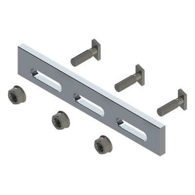 Soporte Inclinado Solar / Aluminio Serie 6000 / Ajustable / Compatible N Rail 4.72 / 135 g / Acero Inoxidable Grado 30