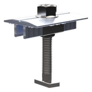 Abrazadera Intermedia para Módulos Solares / Aluminio Serie 6000 / Módulos 30-40 mm / 47 g / Acero Inoxidable / 4 Sistemas de Montaje
