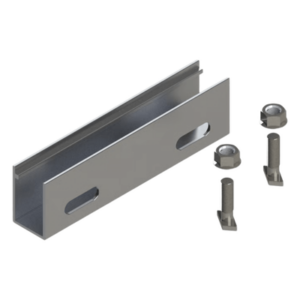 Cople de Aluminio para Riel / Aluminio Serie 6000 / Compatible N Rail 4.72 y M2 / Acero Inoxidable / 115 g