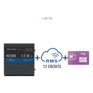 Router Industrial 4G LTE / Cat 4 150 Mbps / Wi-Fi 2.4 GHz / Operación -40°C a 75°C / Gestión RMS / Kit IoT con Datos Anuales