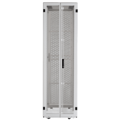 Gabinete de Servidores / 48 UR / 600 x 1200 mm / Puertas Perforadas 80% / Carga Estática 1588 kg / Acero Epoxi