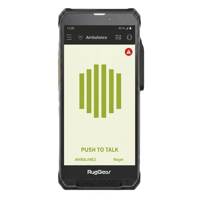 Radio PoC LTE / Pantalla HD+ 5.5" (14 cm) 500 Nits / Snapdragon 680 MCPTT / IP68 y MIL-STD-810H / Altavoz 103 dB / Android 14 / Licencia T.FLEX Smart 12 Meses
