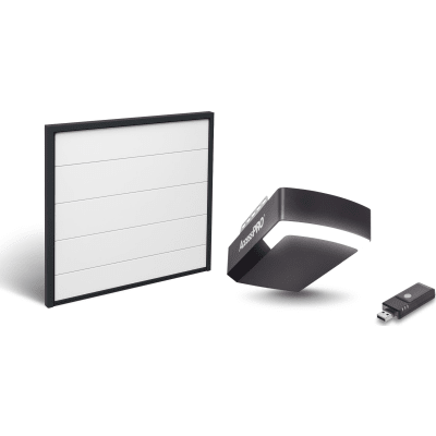 Kit Puerta de Garage 8x7 Pies (2.44 x 2.13 m) / Motor DC 1/2 HP / Insulada / Activación WiFi / Hasta 50 Controles / Lámina Calibre 26