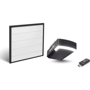 Kit Puerta de Garage 8x8 Pies (2.44 x 2.44 m) / Motor DC 1/2 HP / Insulada / Activación WiFi / Hasta 50 Controles / Lámina Calibre 26