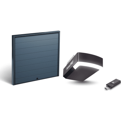 KIT COMPLETO Incluye /Puerta D/ Garage / APDOORL 12x8 Pies / Lisa Linea Central / Insulada / Interfase ACCESSWIFI / Motor FS1000M / 1/2HP / Fuerte/Silencioso/Luz LED/Motor DC .