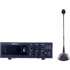 KIT de Amplificador de 120W Modelo EPB120E | más Micrófono de Cuello de Ganso Modelo EP338