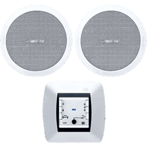 Kit de Audio Residencial | Mando Bluetooth EGI 121010H + Par de Bocinas de Techo BOSE FS2CW | 2+2W RMS | 16Ω